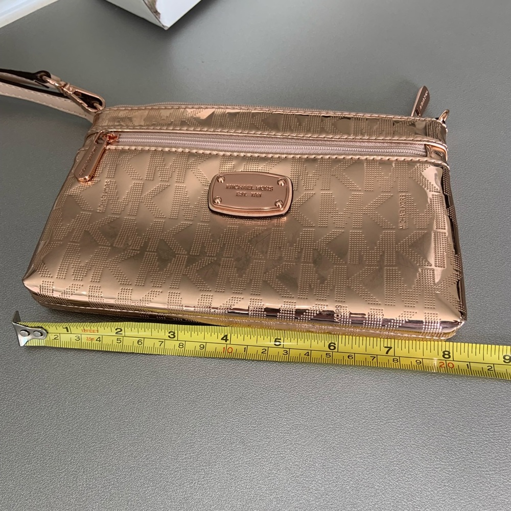 Rose Gold MK wristlet